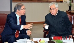 경동고등학교 격려 방문한 문용린 교육감