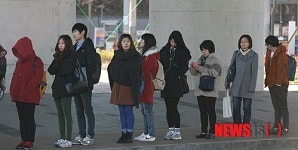 추위 속 출근길