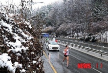 역주하는 전남대표 선수