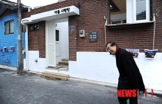 장수마을 향하는 박원순 시장