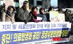 의료민영화 중단!, 공공부문민영화 중단!