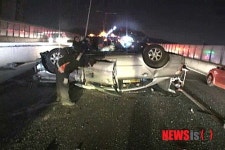 [사건∙사고영상]마포구 성산동 택시 전복사고 현장