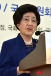 축사하는 이희호 여사