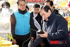 유정복 장관, 의정부 전통시장 가스 안전점검