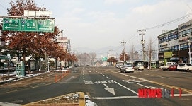 말끔해진 증평군청 앞 사거리