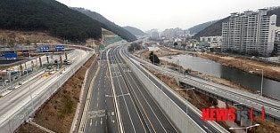 개통 앞둔 신천좌안도로