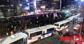 혼잡한 세종로네거리