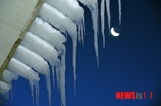 강원 산간 영하 20도, 고드름 열린 축사