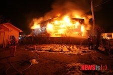 춘천 세탁소 창고 불…피해액 9500만원