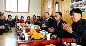 완주군수, 용진 부평경로당 방문