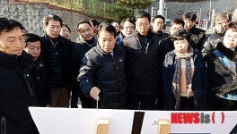 주요 사업장 점검에 나선 나동연 양산시장