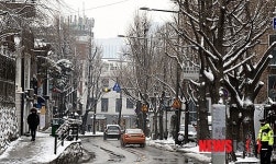 눈 내린 삼청로