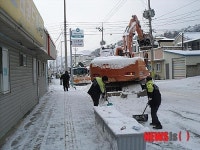 홍천내면의용소방대, 창촌시가지 제설작업