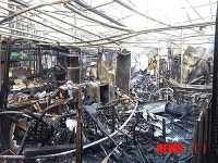 부산 평화시장 뒤 노점 밀집장소 불…노점 25곳 피해