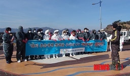 통계청 진주사무소, 기름 유출사고 대민지원활동