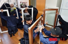 한미 해군 장병들, 부산서 연합 봉사활동