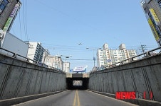 폐쇄된 신월지하차도