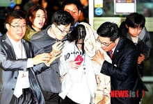 고려대 안산병원 도착한 세월호 구조학생들