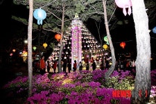 안동시, 19일 웅부공원에서 봉축탑 점등식