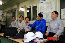 송영길, 귤현차량기지사업소 안전정비현장 방문