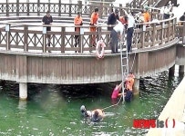 군산 은파관광지 물빛다리 구조 현장