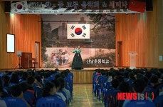 한중교류음악회 춘천신남초교서 찾아가는 음악회 열어
