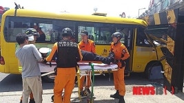 보령 동대교 하상도로서 어린이집 통학버스 사고,