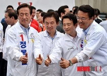 엄지 모은 새누리당 서울-제주-경기-충남 후보자들