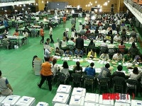 통영시개표구, 개표 지연