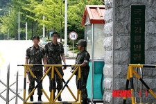 경계 삼엄한 국군강릉병원