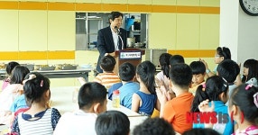 제정부 처장, 지구촌학교 방문