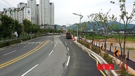 북구, 쇠부리체육센터 진출입로 개설공사 완료