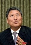 뉴시스와 인터뷰 하는 김용복 서울자사고연합회장