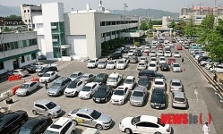 동해시, 테니스장 부지 주차장 변경 조성