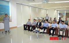 건설현황 청취하는 윤상직 장관