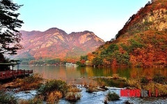 포천 산정호수의 가을 정취