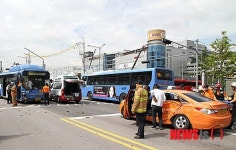신용산역 부근 교통사고