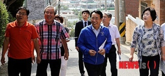 동네한바퀴 나선 대전 동구청장