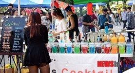 축제에서 즐기는 주점
