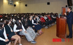 전정환 정선군수, 정선고에서 특강실시