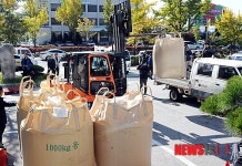 전농전북, 농협서 나락적재 투쟁