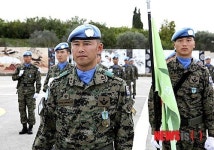 동명부대, 사열 준비하는 장병들