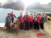 하동 횡천면, 사랑의 땔감 봉사활동 훈훈