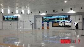 쾌적한 정읍역 신역사의 내부