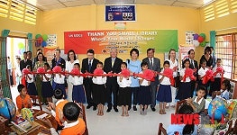 캄보디아 작은도서관 개관식