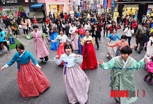 명동 아리랑 홍보  플래시몹