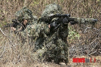 해병대 수색중대 저격수 목표지역 은밀기동