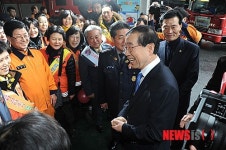 성북소방서 방문한 박원순 시장