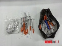 마약 수배자 마약 투약 교통사고 후 경찰과 격투 끝 검거