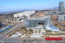 하늘에서 본 나주빛가람혁신도시